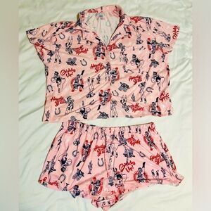 Walmart Way to Celebrate Pink Cowgirl Pajama Set